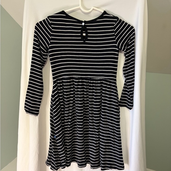 Kickee Kids Girls Striped Black and White Kids Dress size small - Picture 3 of 5